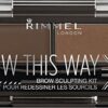 Rimmel London Brow This Way Scuplting Kit 2,4g – 003 Dark Brown