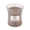 WoodWick Sand & Driftwood vonná svíčka s dřevěným knotem 275 g