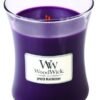 WoodWick Spiced Blackberry vonná svíčka s dřevěným knotem 275 g
