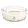 WoodWick White Teak vonná svíčka s dřevěným knotem 453,6 g