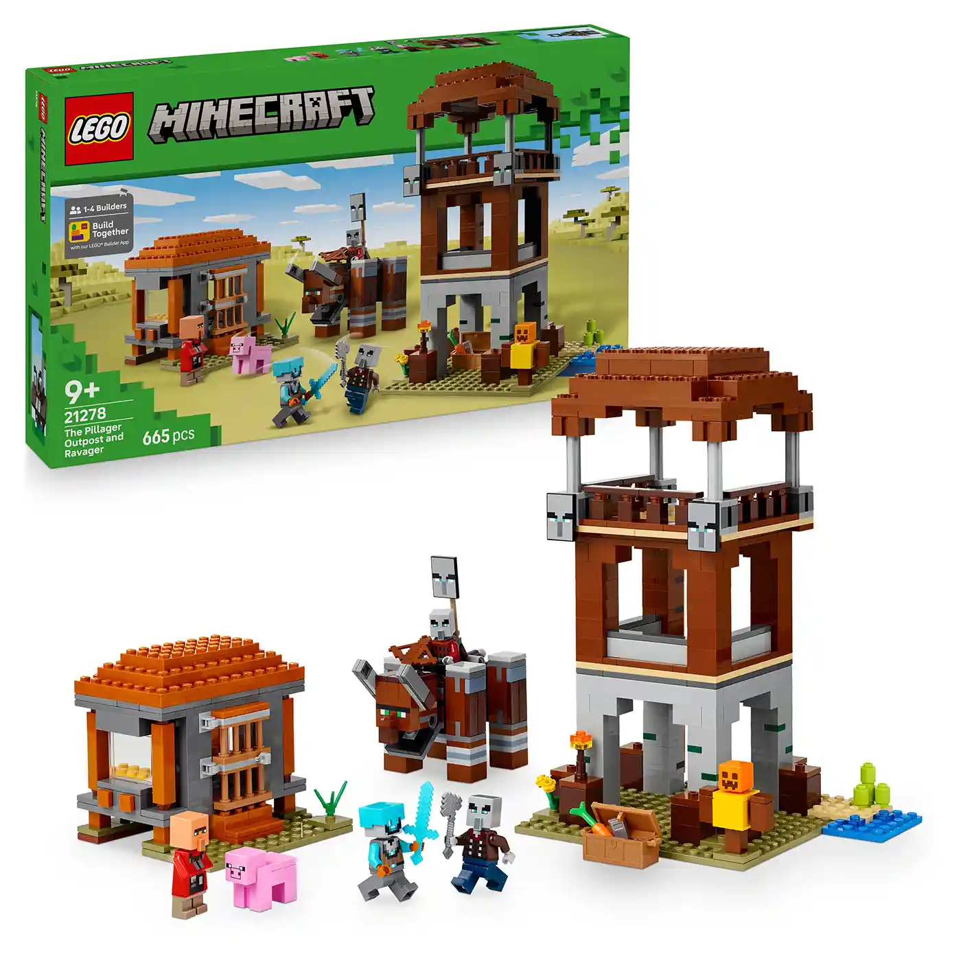 LEGO® Minecraft® 21278 Základna plenitelů a Ničitel