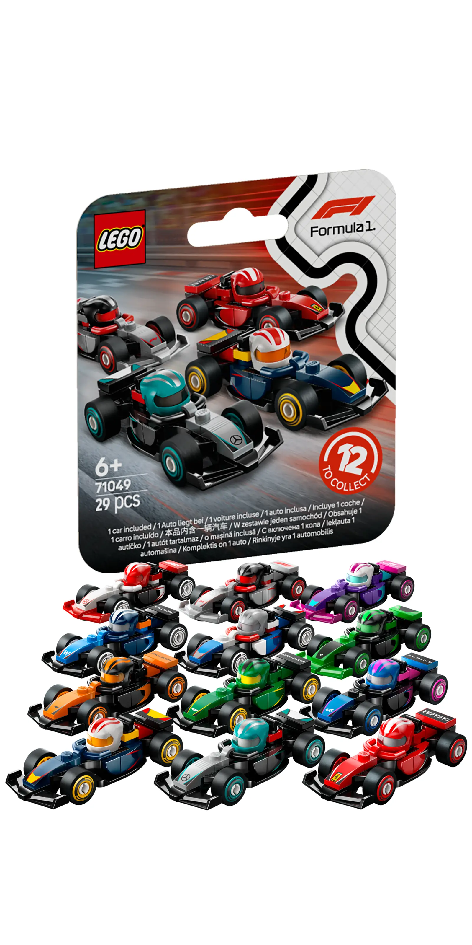 LEGO® Minifigurky 71049 Sběratelská závodní auta F1®