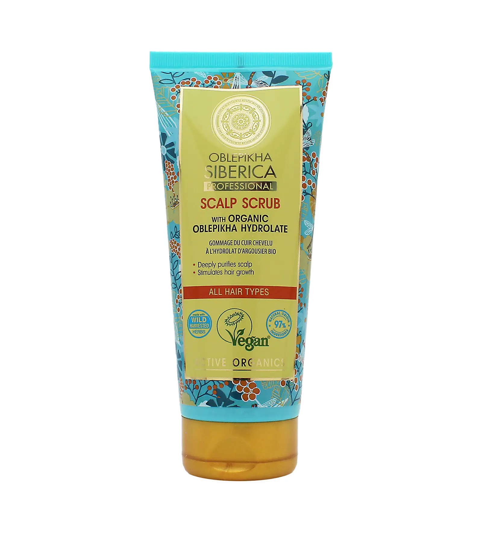 Natura Siberica Oblepikha Siberica Scalp Scrub rakytníkový peeling pro vlasovou pokožku 200 ml