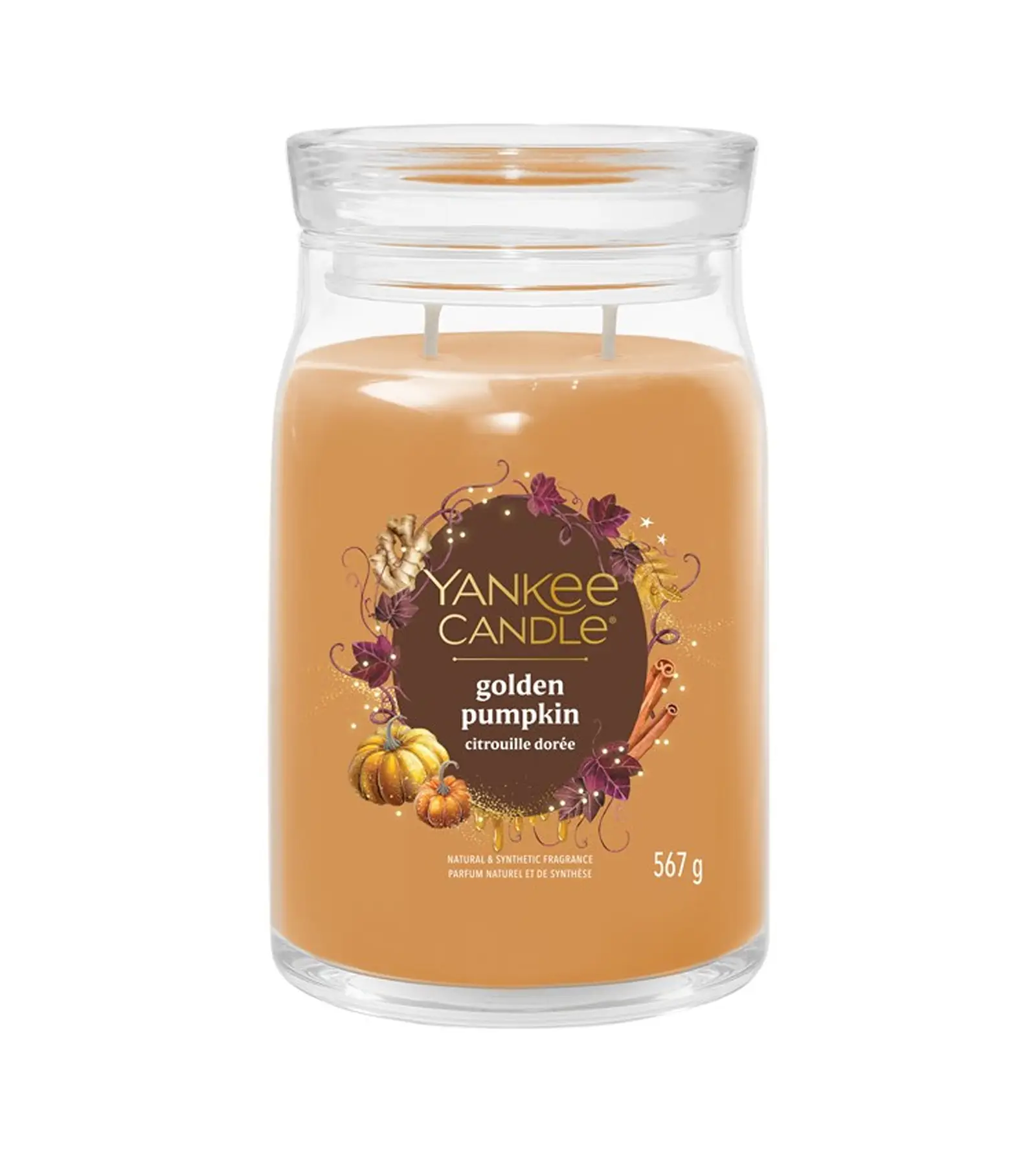Yankee Candle Golden Pumpkin signature svíčka střední 368 g
